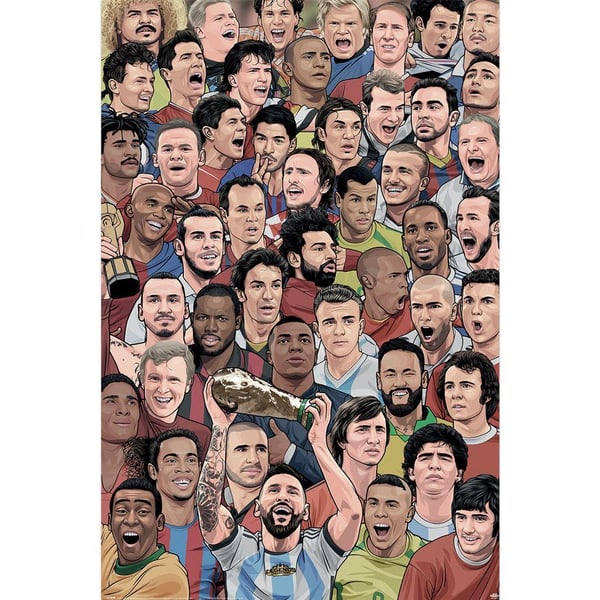Pyramid International Legends Football´s Greatest Players Poster