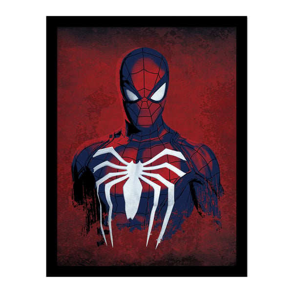 Spider-Man Spider On The Chest Framed Poster Spider-Man Spider On The Chest Framed Poster
