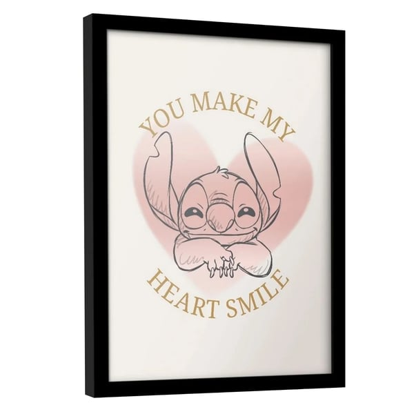 Lilo & Stitch Heart Smile Framed Poster