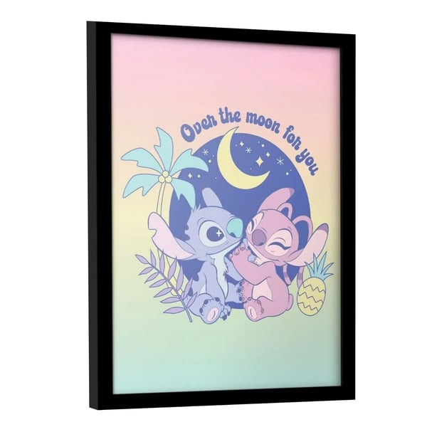 Lilo & Stitch Over The Moon Framed Poster