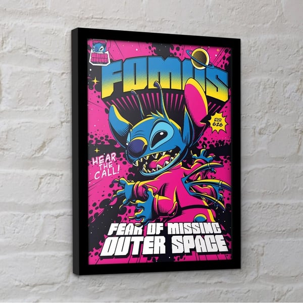 Lilo & Stitch Comic 1 Stitch Framed Poster