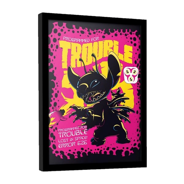 Lilo & Stitch Comic 2 Stitch kehystetty juliste