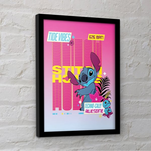 Lilo & Stitch Techno 2 kehystetty juliste