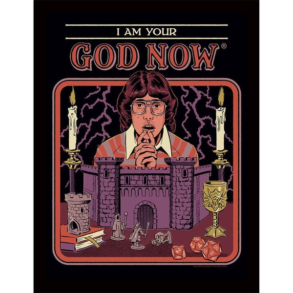 Steven Rhodes I Am Your God Now Framed Poster