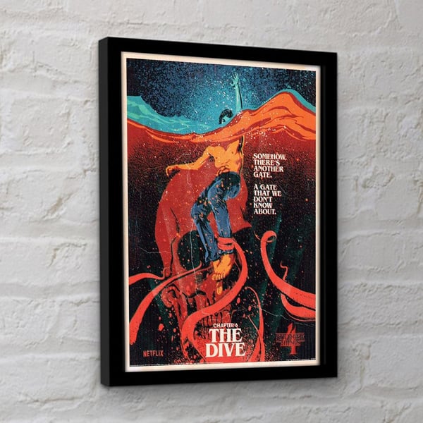 Stranger Things 4 Chapter 6 The Dive Framed Poster