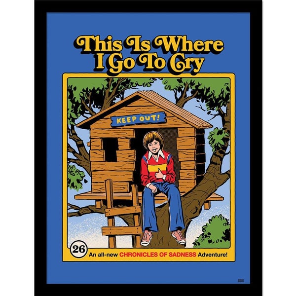 Steven Rhodes This Is Where I Go Framed Poster