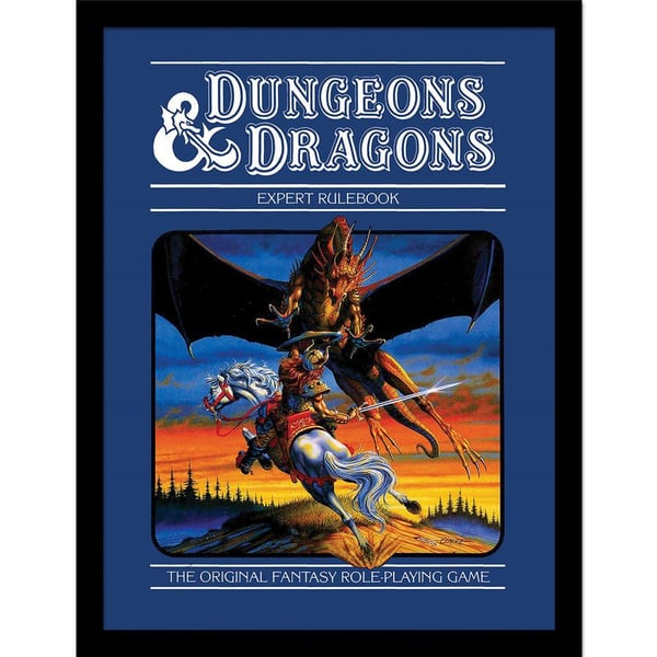 Dungeons & Dragons Expert Rule Book Framed Poster