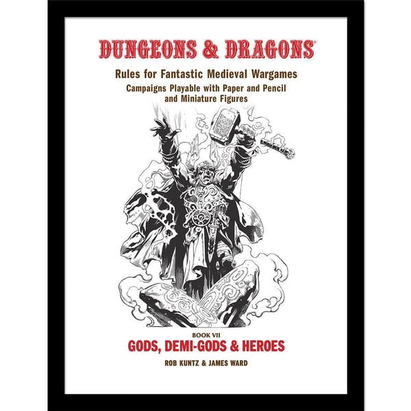 Dungeons & Dragons Gods Demigods & Heroes Framed Poster