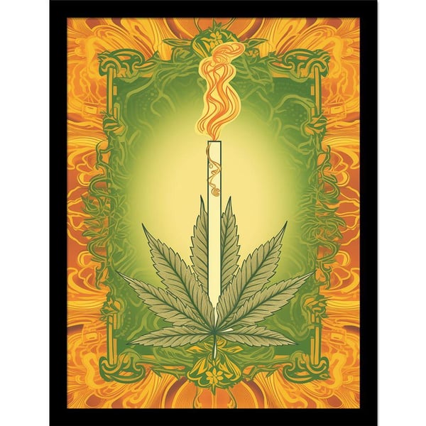 Ada Ingram Psychedelic Sativa Kehystetty juliste