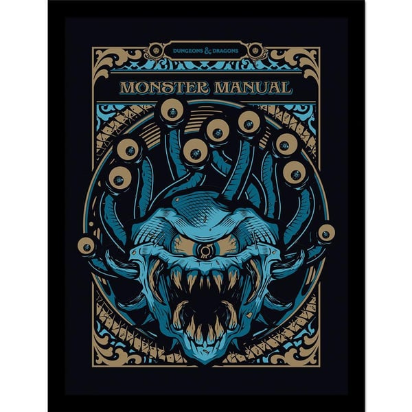 Dungeons & Dragons Monster Manual Framed Poster