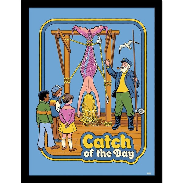 Steven Rhodes Catch Of The Day Kehystetty juliste