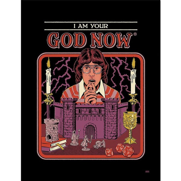 Steven Rhodes I Am Your God Now Framed Poster