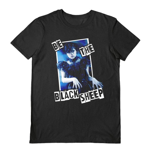 Wednesday Unisex Aikuisten Be The Black Sheep T-paita Wednesday Unisex Aikuisten Be The Black Sheep T-paita