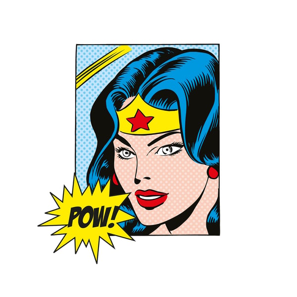 Wonder Woman Unisex Adult Pow T-Shirt