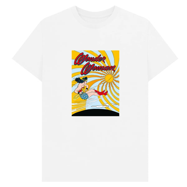 Wonder Woman Unisex Adult Flying T-Shirt Wonder Woman Unisex Adult Flying T-Shirt