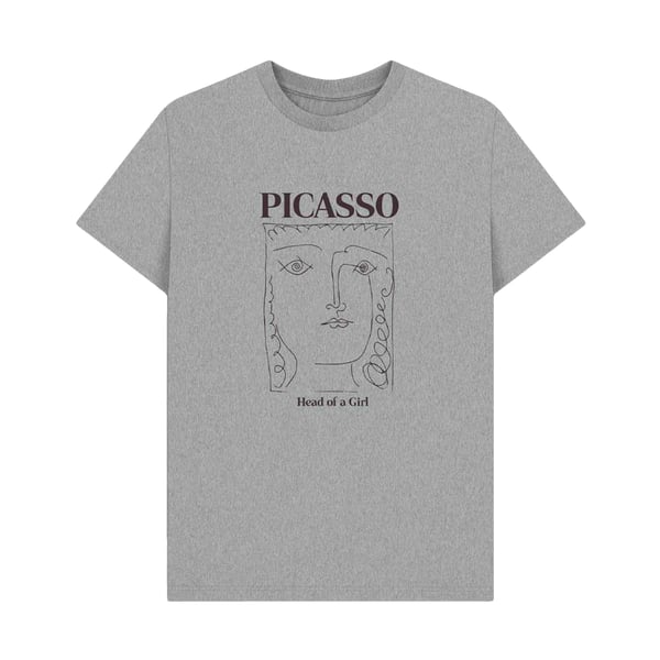 Apoh Unisex Aikuisten T-paita, Tyttö Pää Picasso
