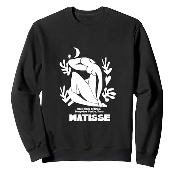 Apoh Unisex Adult Blue Nude II Matisse Sweatshirt