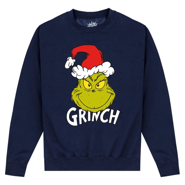 The Grinch Unisex Adult Santa Hat Sweatshirt