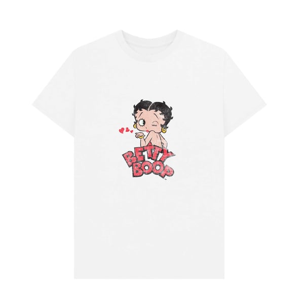 Betty Boop Unisex Adult Faded T-Shirt