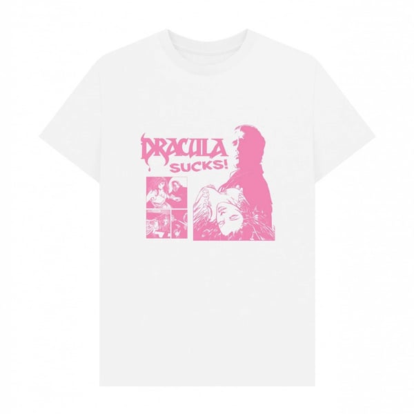 Horror Line Unisex Aikuisten Dracula Sucks T-paita