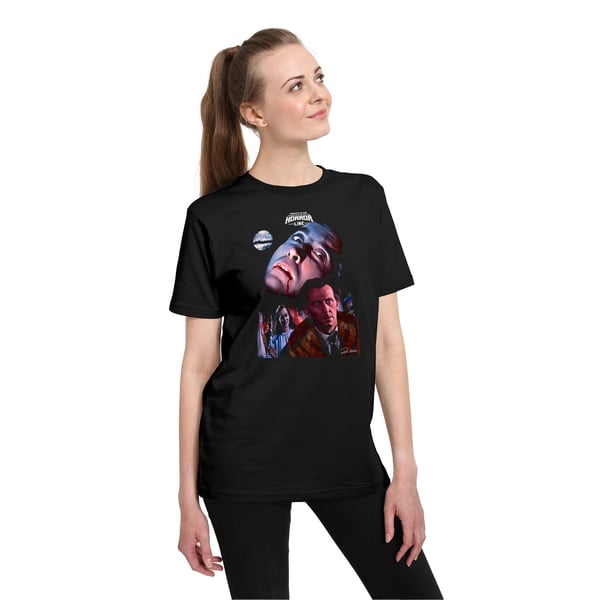 Horror Line Unisex Aikuisten Dracula T-paita