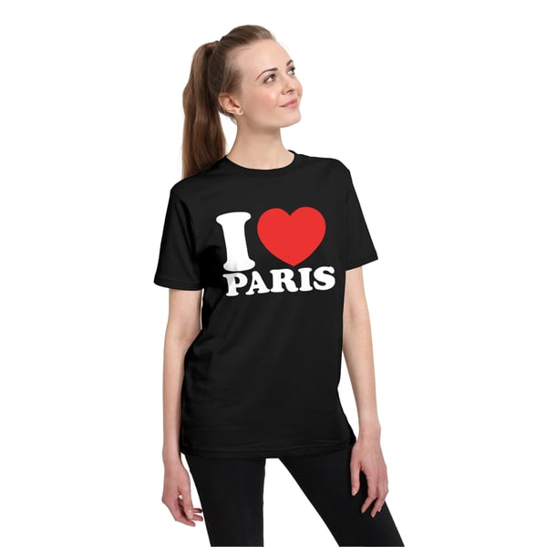 Apoh Unisex aikuisten I Heart Paris T-paita