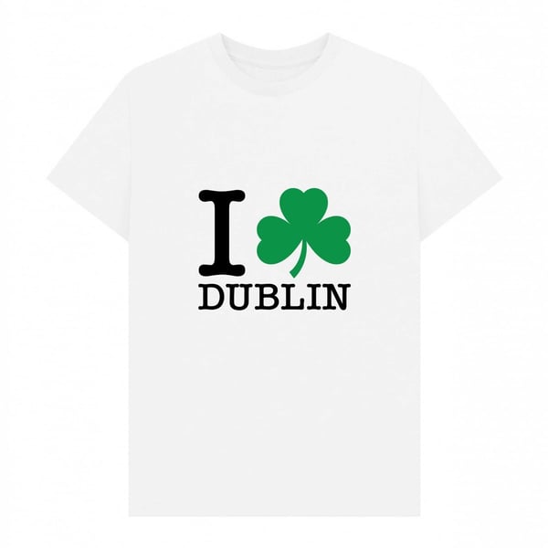 Apoh Unisex aikuisten I Heart Dublin T-paita