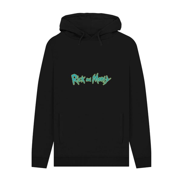 Rick And Morty Unisex Adult Graphic Logo Hoodie