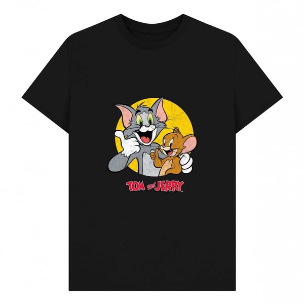 Tom and Jerry Unisex Adult Thumbs Up T-Shirt