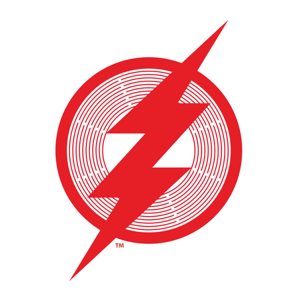 The Flash Unisex Aikuisten Logo T-paita