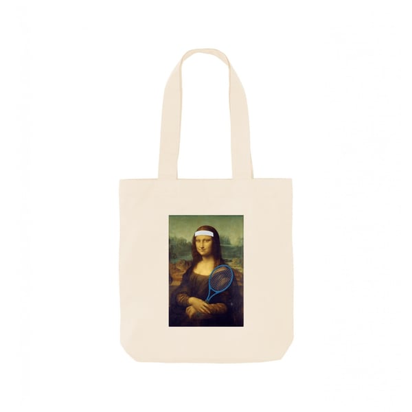 Apoh Tennis Mona Lisa Tote Bag