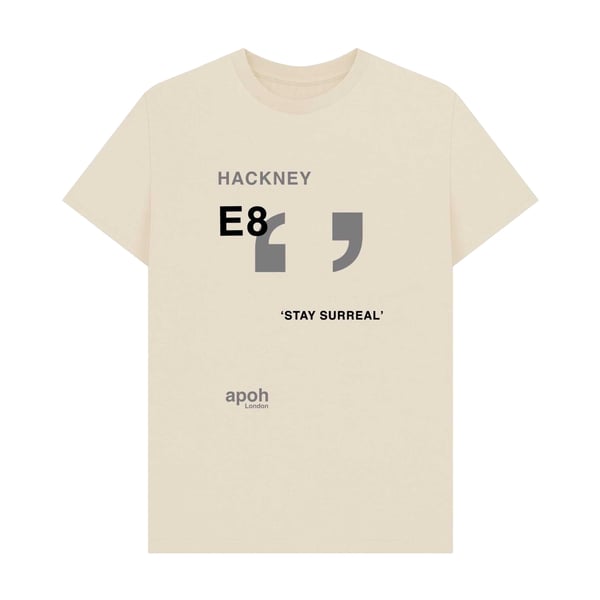 Apoh Unisex Adult Surreal Hackney Slogan T-Shirt