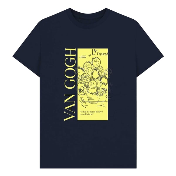 Apoh Unisex Aikuisten Auringonkukat Lainaus Vincent Van Gogh T-paita