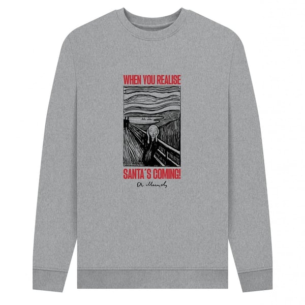 Apoh Unisex Vuxen Munch Santa´s Coming Tröja