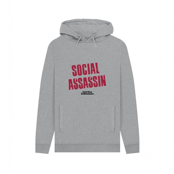 Curb Your Enthusiasm Unisex Adult Social Assassin Heather Hoodie