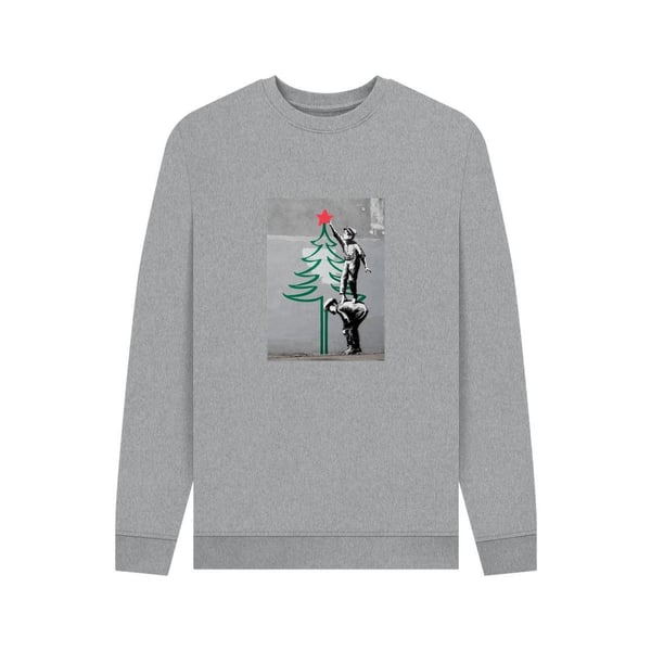 Apoh Unisex Adult Banksy Christmas Tree Sweatshirt