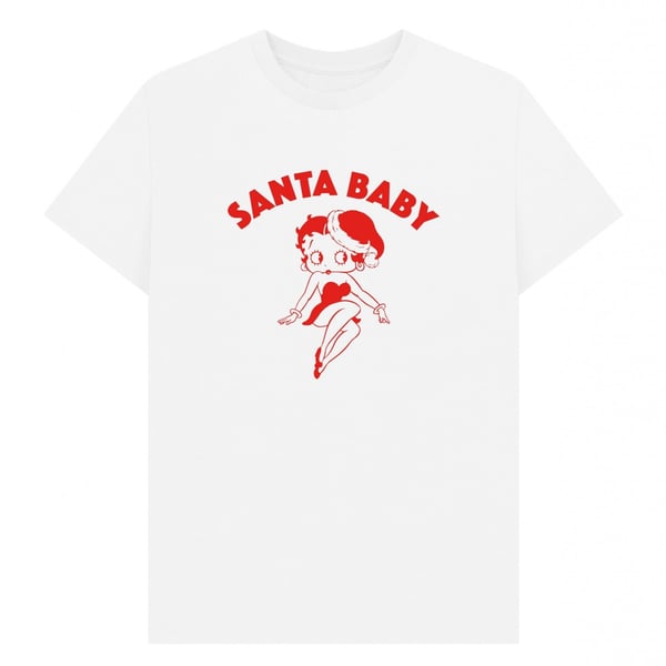 Betty Boop Unisex Adult Santa Baby Graphic T-Shirt