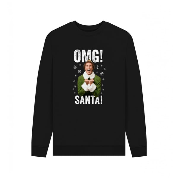 Elf Unisex Adult OMG Santa Sweatshirt
