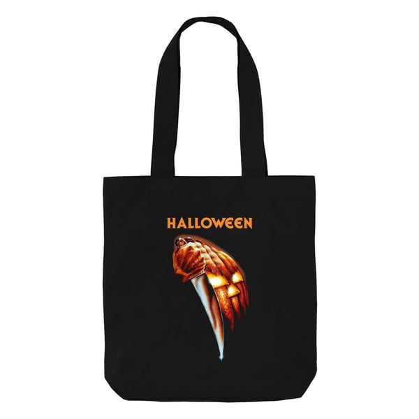 Halloween-elokuvajulisteen kangaskassi