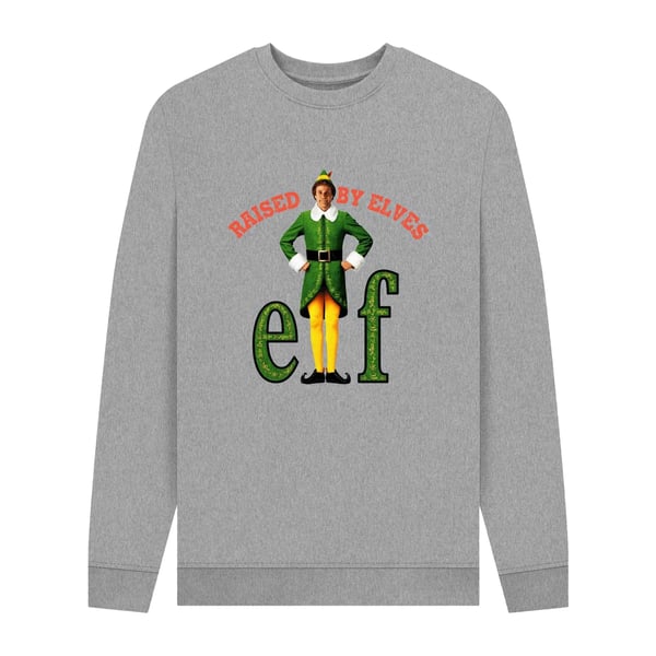 Elf Unisex Adult Raised By Elves Movie Sweatshirt