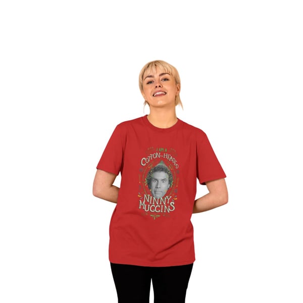 Elf Unisex Adult Cotton Headed Ninny Muggins T-Shirt