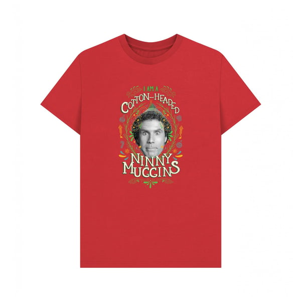 Elf Unisex Adult Cotton Headed Ninny Muggins T-Shirt