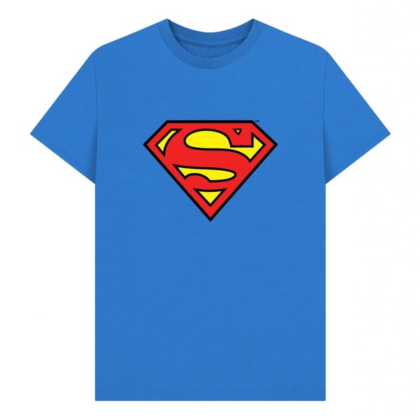 Superman Unisex Adult Official Shield T-Shirt