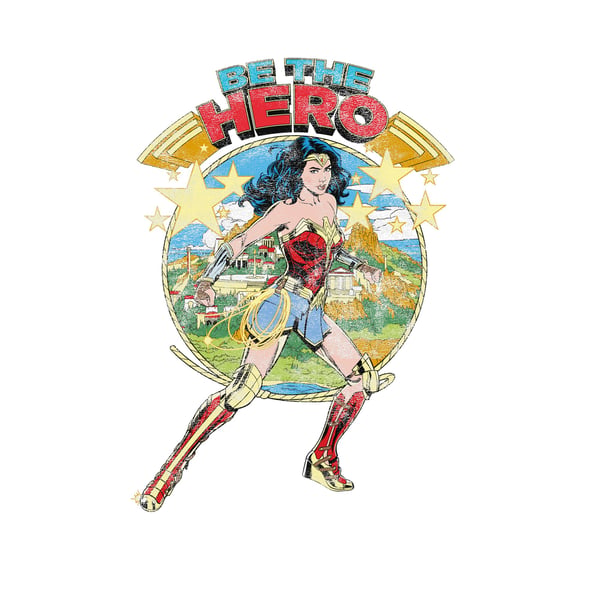 Wonder Woman Unisex Adult Be The Hero T-Shirt