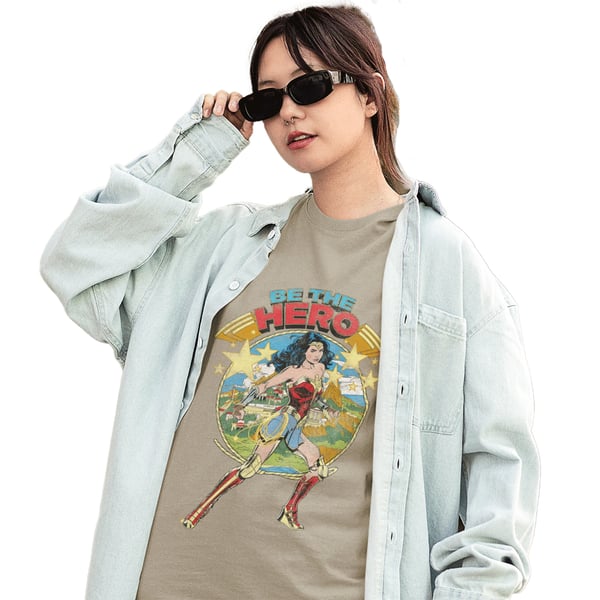 Wonder Woman Unisex Adult Be The Hero T-Shirt