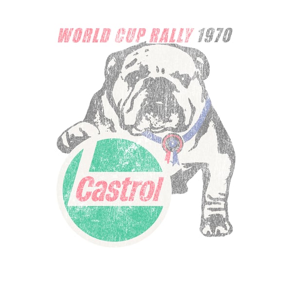 Castrol Unisex Aikuisten 1970 T-paita