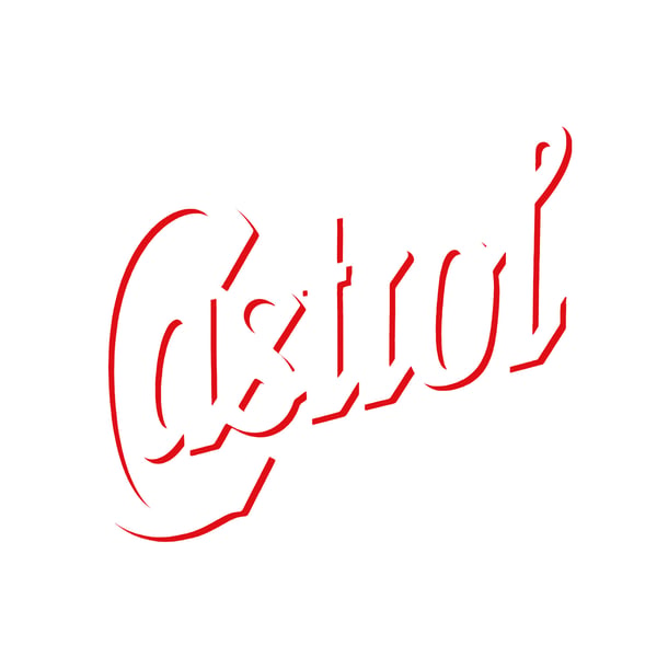 Castrol Unisex Adult Registered Logo T-Shirt