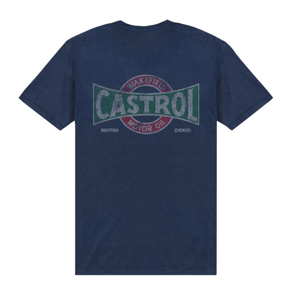 Castrol Unisex Vintage T-shirt til voksne