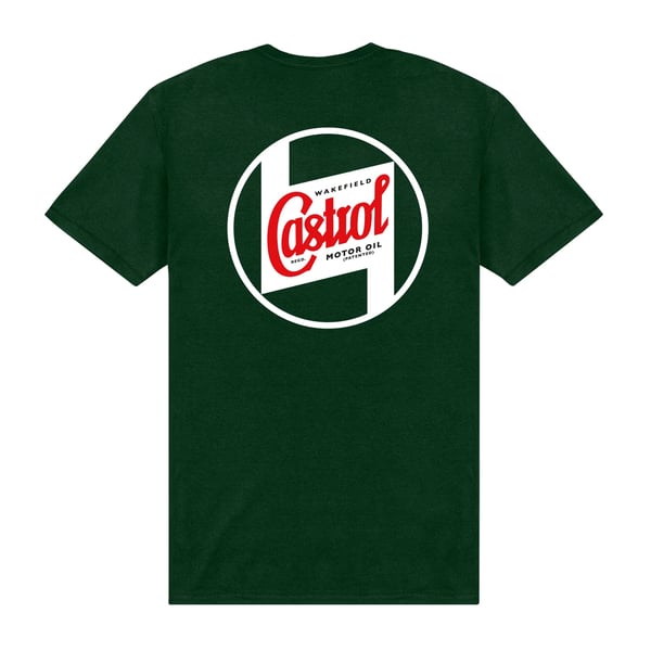 Castrol Unisex Adult Circle Logo Pocket Print T-Shirt