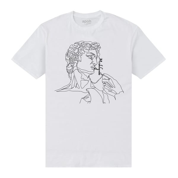 Apoh Unisex Adult Michelangelo Lines T-Shirt